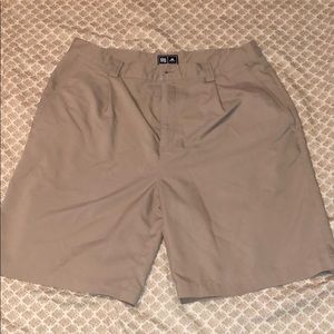 Adidas Golf Khaki Dri-Fit Shorts. Size 34 Waist